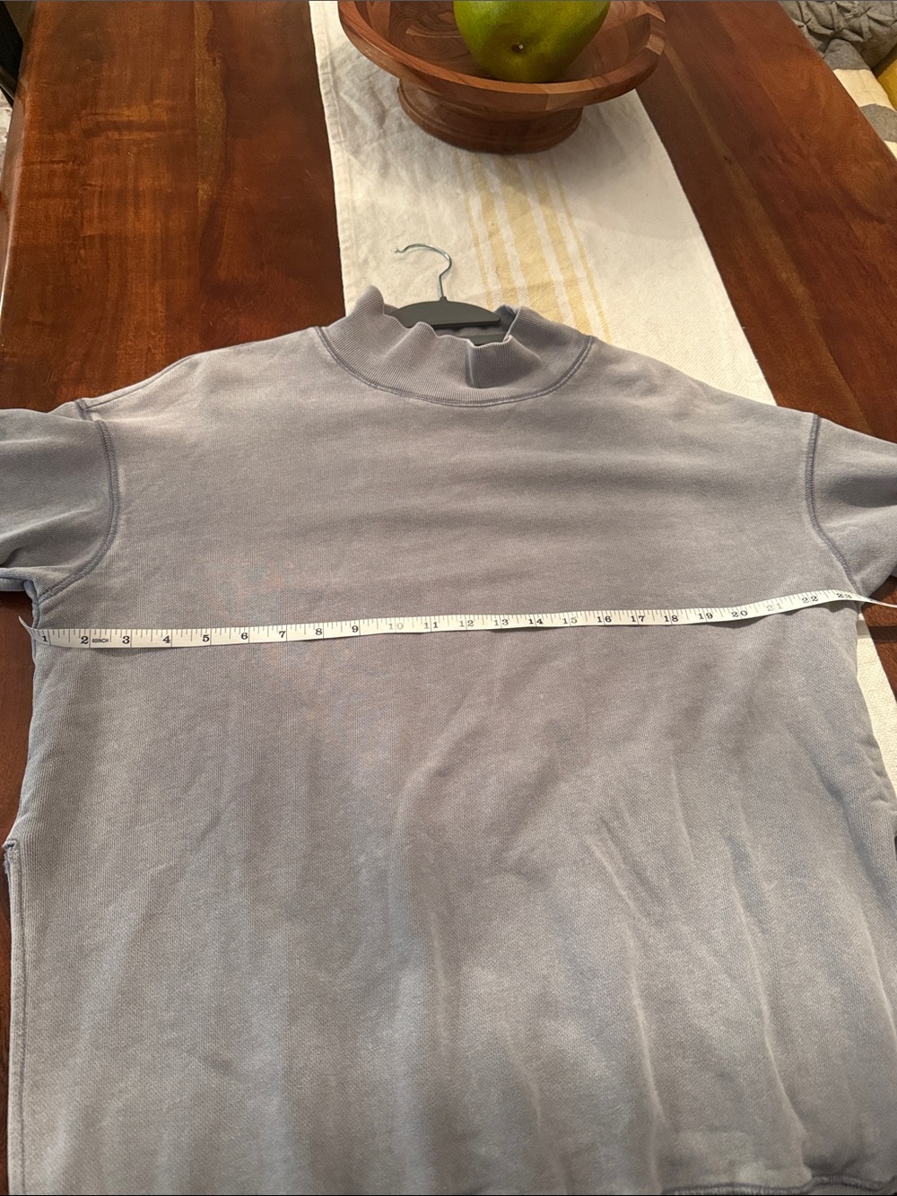 Free People Washed Gray Mock Neck Tunic Sweatshirt - Picture 8 of 11